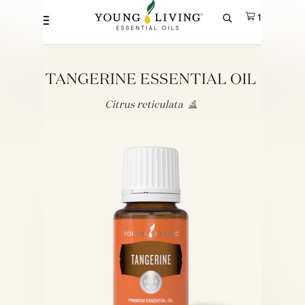 Young Living Tangerine Essential Oil, New, 5ml.